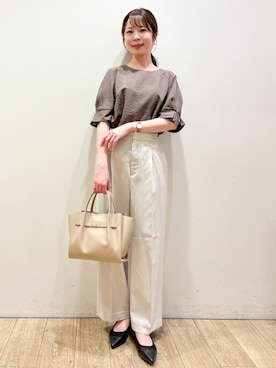 「index（インデックス）のアイテム」を使った、index スタッフさん（レディース・157cm）の夏コーディネート