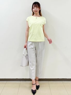 「インデックス」｜index スタッフさん（レディース・167cm）の夏コーディネート