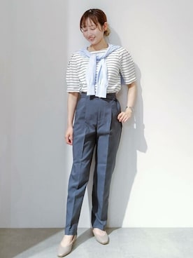 index スタッフさん（レディース・157cm）の夏コーディネート