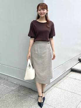 「index（インデックス）のアイテム」を使った、index スタッフさん（レディース・158cm）の夏コーディネート