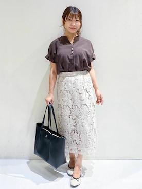 「index（インデックス）のアイテム」を使った、index スタッフさん（レディース・147cm）の夏コーディネート