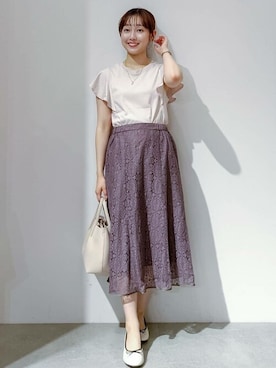 「index（インデックス）のアイテム」を使った、index スタッフさん（レディース・157cm）の夏コーディネート