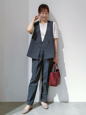 「index（インデックス）のアイテム」を使った、index スタッフさん（レディース・157cm）の秋コーディネート