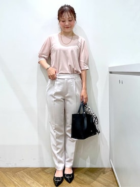 「index（インデックス）のアイテム」を使った、index スタッフさん（レディース・156cm）の秋コーディネート