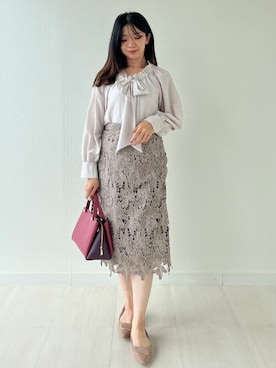 「index（インデックス）のアイテム」を使った、index スタッフさん（レディース・153cm）の秋コーディネート