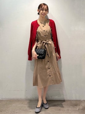 「index（インデックス）のアイテム」を使った、index スタッフさん（レディース・161cm）の秋コーディネート