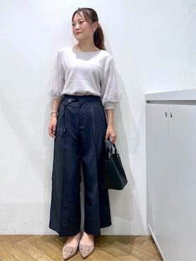 「index（インデックス）のアイテム」を使った、index スタッフさん（レディース・156cm）の秋コーディネート