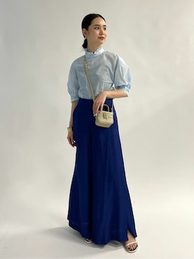 「Noble（ノーブル）のアイテム（その他パンツ）」を使った、あやのさん（レディース・160cm）の夏コーディネート