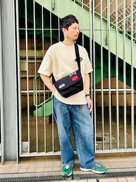 「アパレル」｜Manhattan Portage Staffさん（メンズ・178cm）の春コーディネート