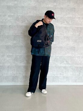 「通学スタイル」｜「アイテム（シャツ/ブラウス）」を使った、Manhattan Portage Staffさん（メンズ・174cm）の春コーディネート
