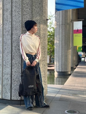 「通学スタイル」｜Manhattan Portage Staffさん（レディース・163cm）の夏コーディネート