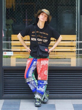 Manhattan Portage Staffさん（メンズ・172cm）の夏コーディネート