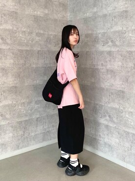 「アパレル」｜Manhattan Portage Staffさん（レディース・161cm）の夏コーディネート