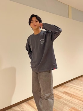 「通学スタイル」｜「アイテム（Tシャツ/カットソー）」を使った、Manhattan Portage Staffさん（メンズ・175cm）の夏コーディネート
