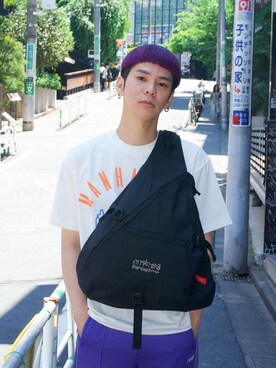 Manhattan Portage Staffさん（メンズ・172cm）の夏コーディネート