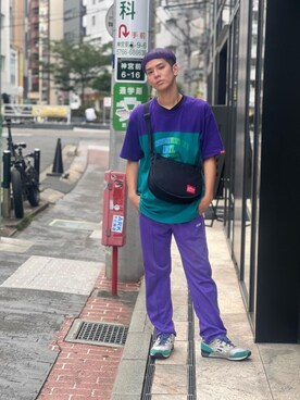 Manhattan Portage Staffさん(メンズ・172cm)の夏コーディネート
