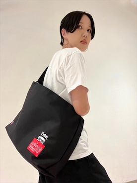 「通学スタイル」｜Manhattan Portage Staffさん（レディース・157cm）の夏コーディネート