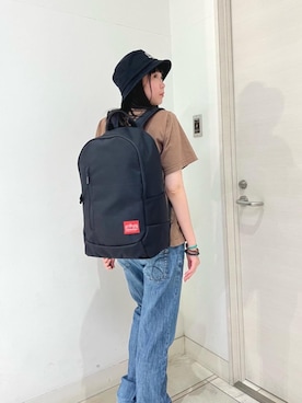 「通学スタイル」｜Manhattan Portage Staffさん（レディース・155cm）の夏コーディネート