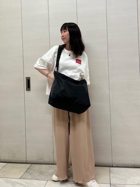「通学スタイル」｜Manhattan Portage Staffさん（レディース・155cm）の秋コーディネート