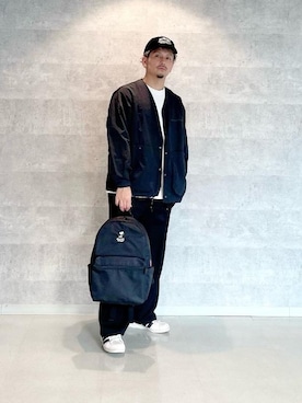 「通学スタイル」｜「アイテム（帽子）」を使った、Manhattan Portage Staffさん（メンズ・174cm）の秋コーディネート