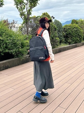 「通学スタイル」｜Manhattan Portage Staffさん（レディース・151cm）の秋コーディネート