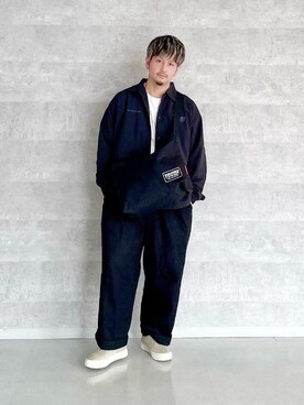 「通学スタイル」｜「アイテム（ナイロンジャケット）」を使った、Manhattan Portage Staffさん（メンズ・174cm）の秋コーディネート