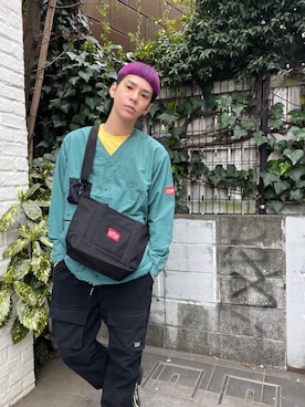 「ノーカラー」｜Manhattan Portage Staffさん（メンズ・172cm）の秋コーディネート