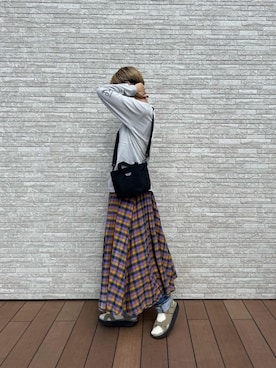 「ミニトート」｜Manhattan Portage Staffさん（レディース・170cm）の秋コーディネート