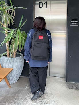 「通学スタイル」｜Manhattan Portage Staffさん（レディース・151cm）の秋コーディネート