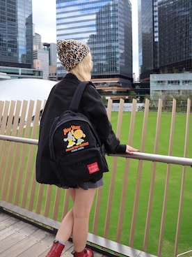 「A4サイズ」｜Manhattan Portage Staffさん（レディース・157cm）の秋コーディネート