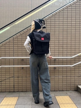 「通学スタイル」｜Manhattan Portage Staffさん（レディース・157cm）の秋コーディネート