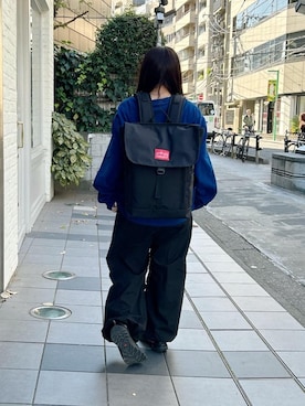 「通学スタイル」｜Manhattan Portage Staffさん（レディース・151cm）の冬コーディネート