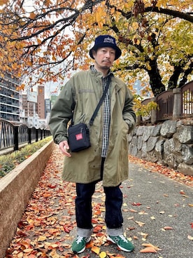 「定番人気」｜Manhattan Portage Staffさん（メンズ・178cm）の冬コーディネート