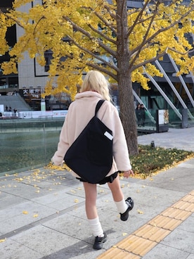 「ワンハンドル」｜Manhattan Portage Staffさん（レディース・157cm）の冬コーディネート