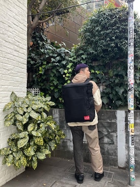 「Manhattan Portage」｜「アイテム（ブルゾン）」を使った、Manhattan Portage Staffさん（メンズ・172cm）の冬コーディネート