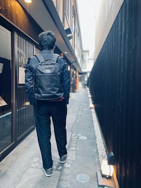 「Manhattan Portage BLACK LABEL」｜Manhattan Portage Staffさん（メンズ・183cm）の冬コーディネート