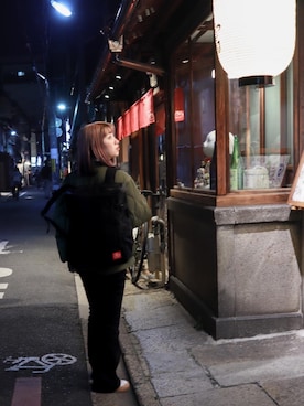 「通学スタイル」｜Manhattan Portage Staffさん（レディース・153cm）の冬コーディネート
