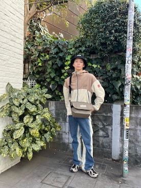 「フリース」｜「アイテム（ブルゾン）」を使った、Manhattan Portage Staffさん（メンズ・172cm）の冬コーディネート
