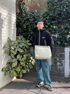 「フリース」｜「アイテム（ブルゾン）」を使った、Manhattan Portage Staffさん（メンズ・172cm）の冬コーディネート