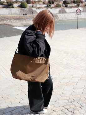 「通学スタイル」｜Manhattan Portage Staffさん（レディース・150cm）の冬コーディネート