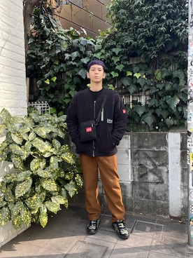 「定番人気」｜Manhattan Portage Staffさん（メンズ・172cm）の冬コーディネート