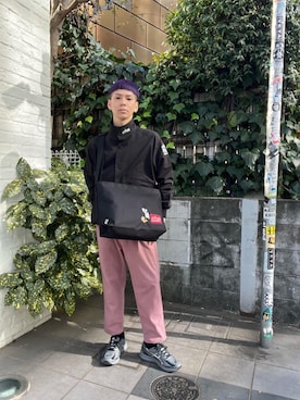 Manhattan Portage Staffさん(メンズ・172cm)の冬コーディネート