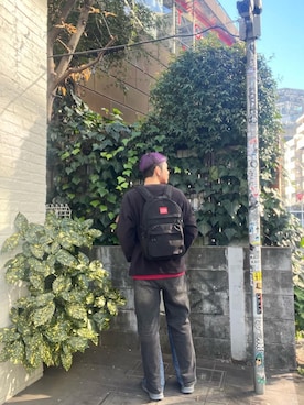 「新生活」｜Manhattan Portage Staffさん（メンズ・172cm）の冬コーディネート