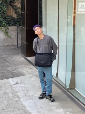 「通学スタイル」｜Manhattan Portage Staffさん（メンズ・172cm）の冬コーディネート