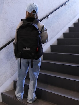 「新生活」｜Manhattan Portage Staffさん（レディース・150cm）の冬コーディネート