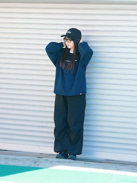 「アパレル」｜Manhattan Portage Staffさん（レディース・151cm）の冬コーディネート