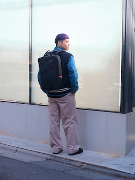 「新生活」｜Manhattan Portage Staffさん（メンズ・172cm）の春コーディネート
