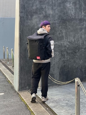 「通学スタイル」｜Manhattan Portage Staffさん（メンズ・172cm）の春コーディネート