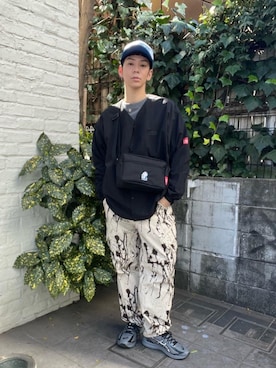 「Manhattan Portage」｜「アイテム（ジャケット/アウター）」を使った、Manhattan Portage Staffさん（メンズ・172cm）の春コーディネート