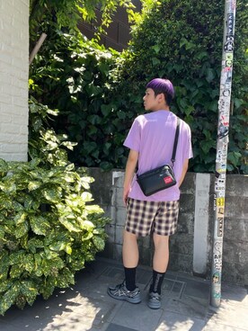 「定番人気」｜Manhattan Portage Staffさん（メンズ・172cm）の夏コーディネート